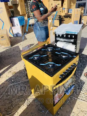 Extremely Quality Volcano 50x50 Oven 4 Burner(Yellow) 