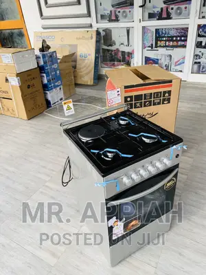 Quality Volcano 3 + 1 Burner(Gray)With Oven and Grill.