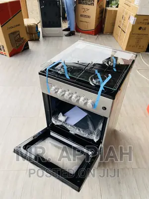 Unique Volcano(Gray) 3 + 1 Gas Burner With Oven and Grill.