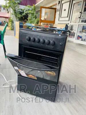 Original Volcano 3 + 1 Gas Cooker With Oven(Black) 