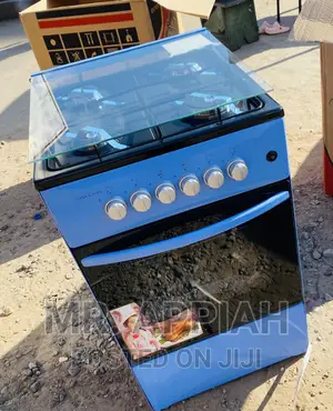 (50x50)Fast Cooking Volcano Free Standing 4 Gas Burner,Blue