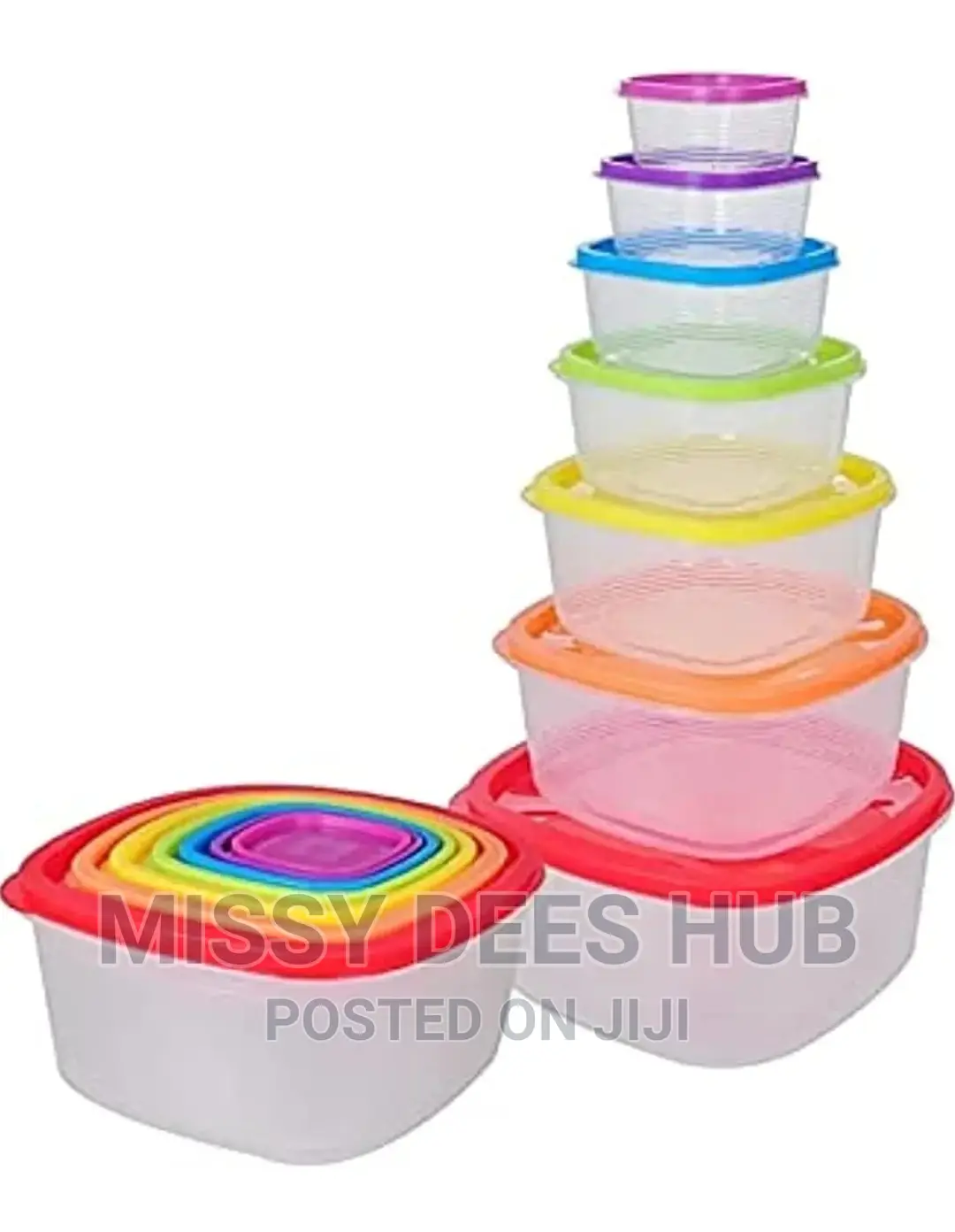 7pcs Rainbow Storage Containers