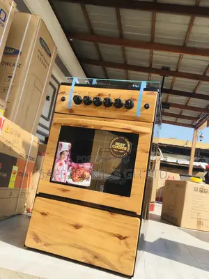 New Oven With Grill Light Wooden 4 Burner Cooker  Gas