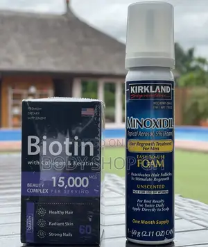 Kirkland Minoxidil Foam + Biotin Hairline Regrowth Pack