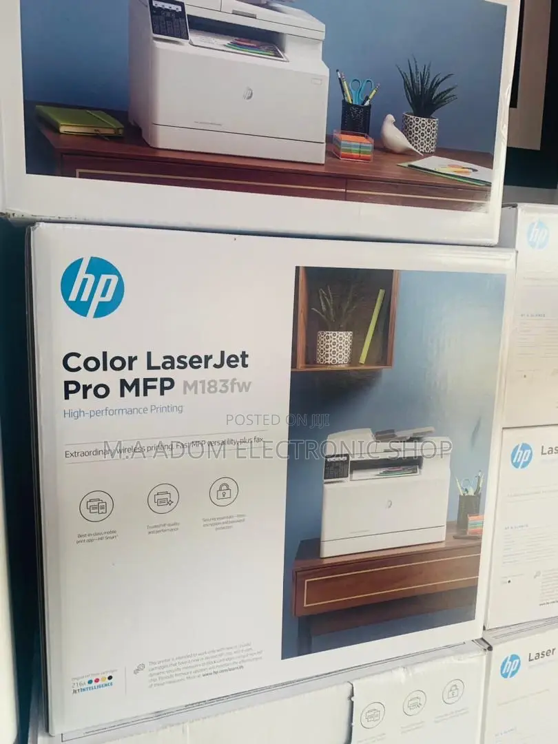 Fresh in Box Hp Color Laser Pro MFP M183fw Printer 