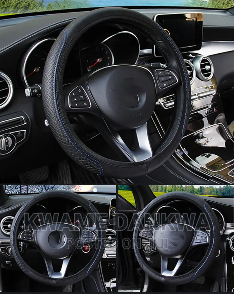 Fiber Skin Full Steering Wheel Cover