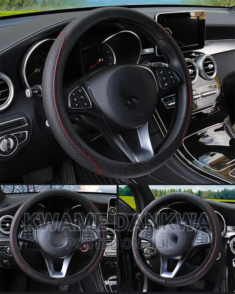 Fiber Skin Full Steering Wheel Cover