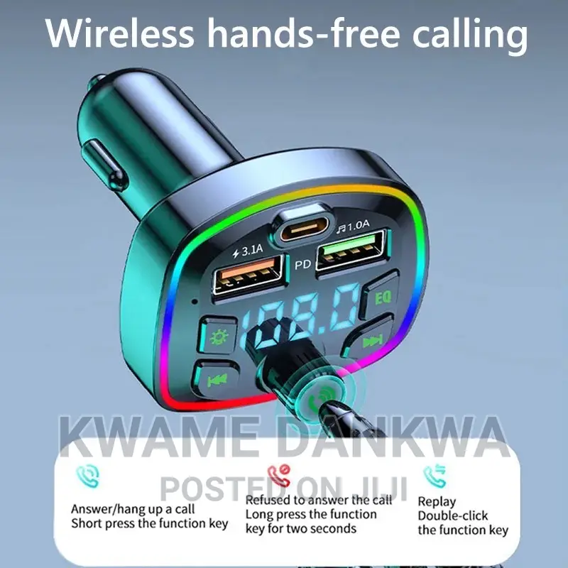 2023 Upgraded Universal Wireless Bluetooth/Fm Transmitter
