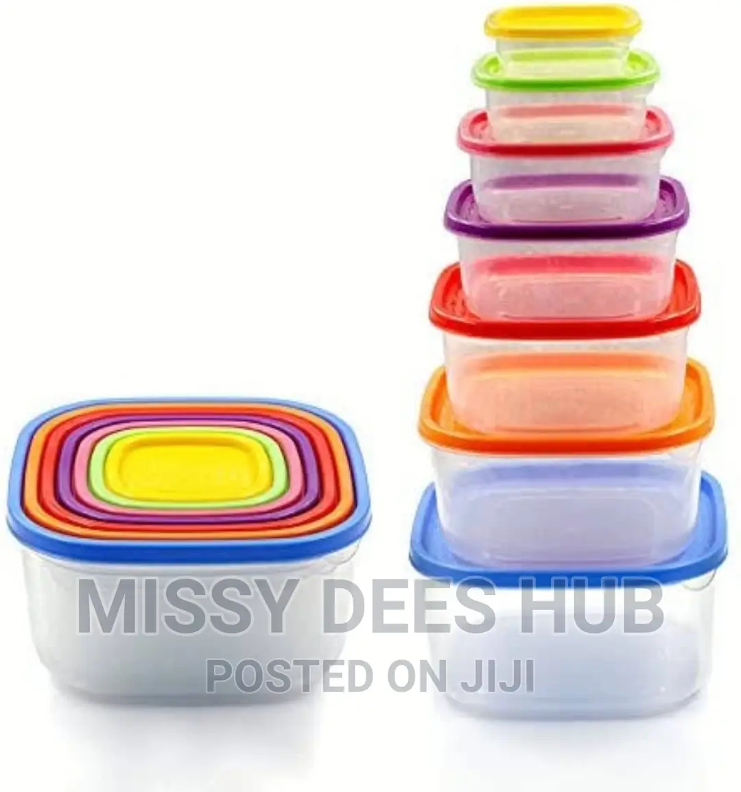 7pcs Rainbow Storage Containers