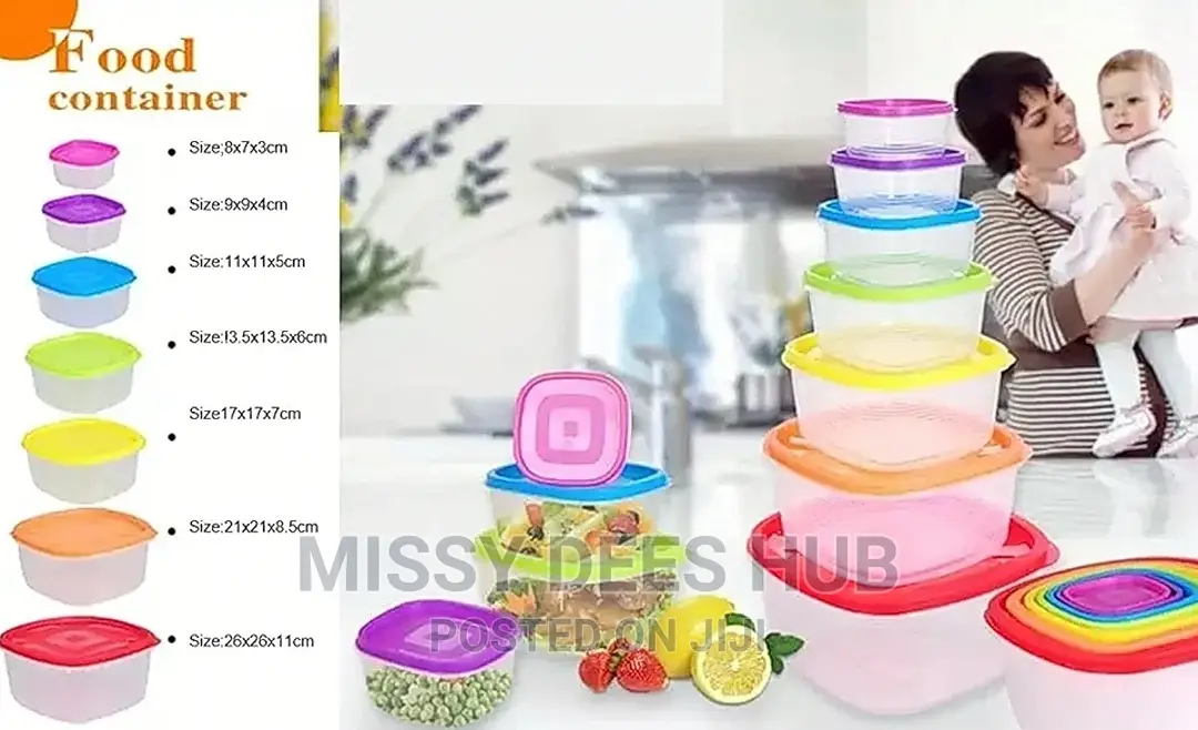 7pcs Rainbow Storage Containers