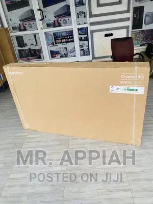 Slim Black Samsung 65 Inch Crystal Uhd Smart Tv(65AU7092).