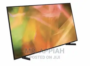 Slim Black Samsung 50 Inch 50AU8000 Crystal Uhd Tv