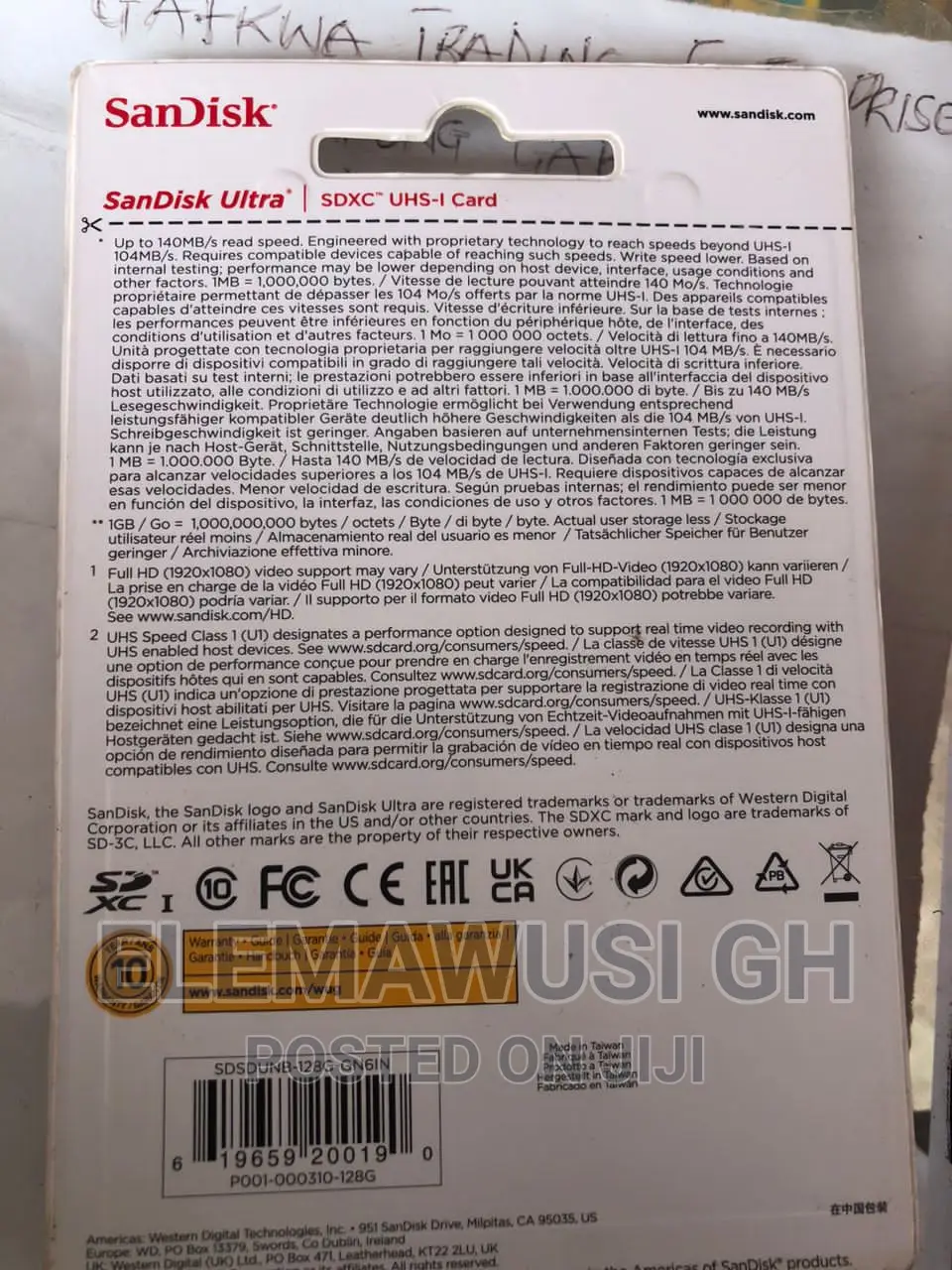 32gig Camara Memory Card