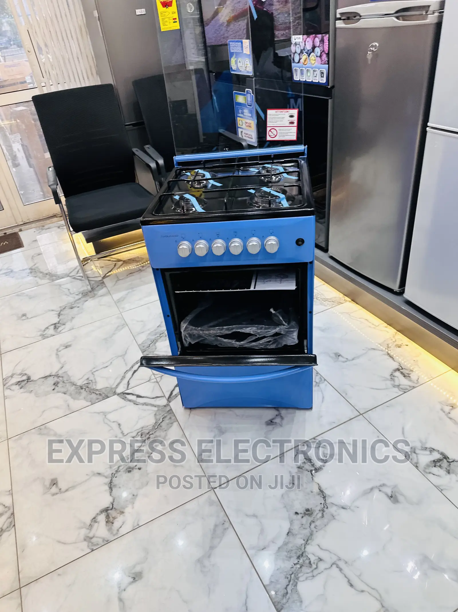 Super Blue Gas Cooker 4burner Stove Oven 50/50