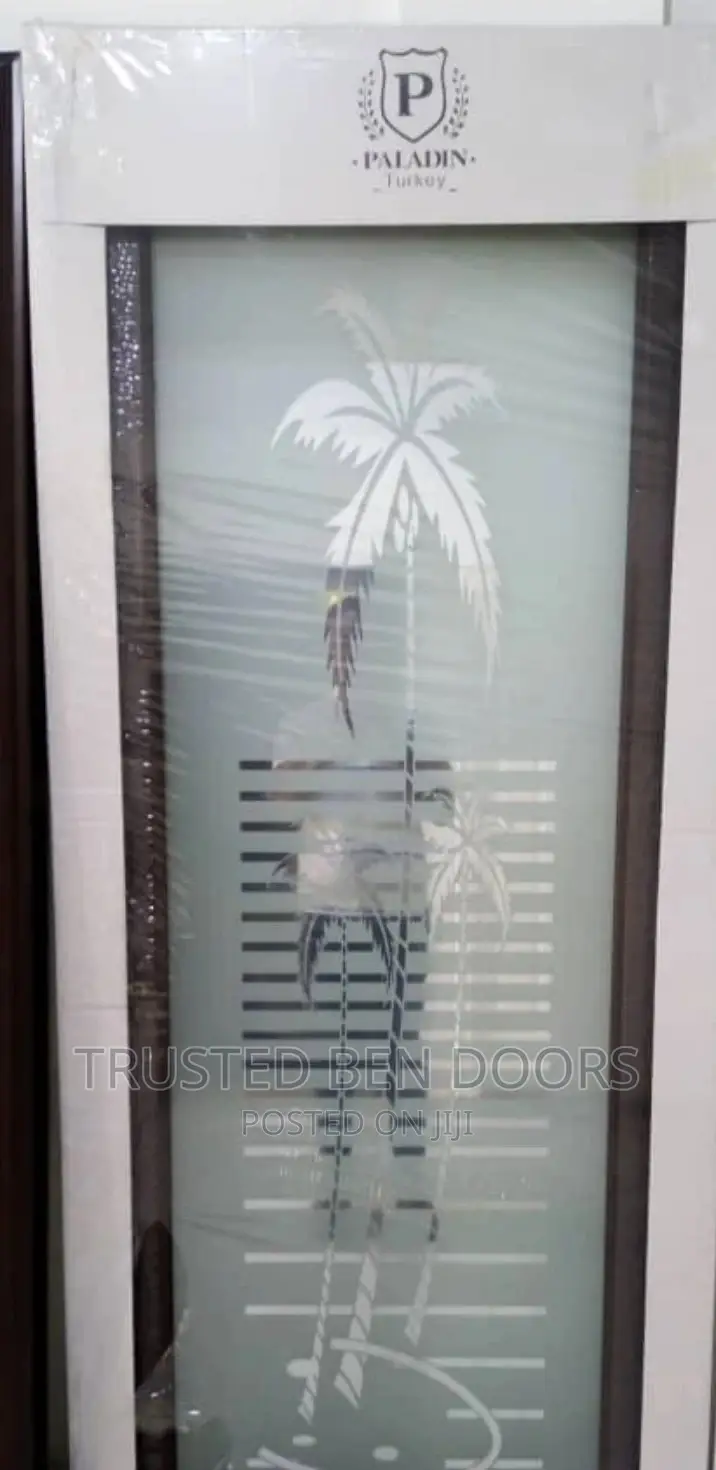 All Black Turkish Glass Paladin Bathroom Doors