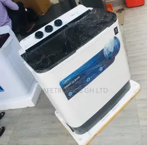 Topload Washingmachine 7kg Midea Semiautomatic Black/White 
