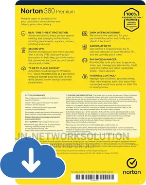Norton 360 Premium 10 Devices 2 Year Windows/Mac/Android/Ios