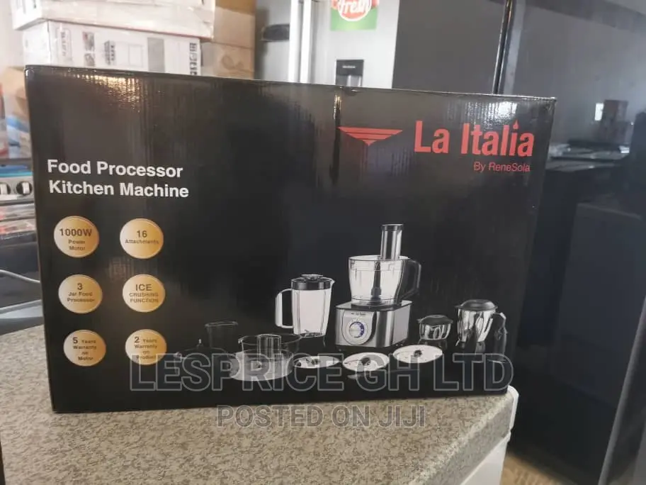 Inbuilt Led Light Italia Food Processor