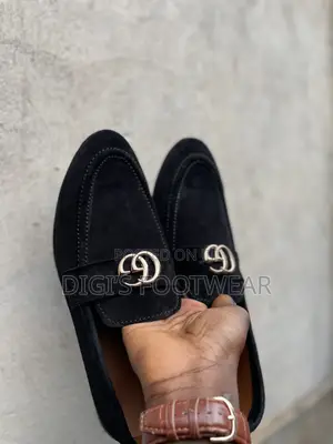 Black Suede Gucci Shoe