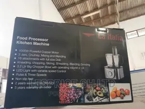 Italia Food Processor for Chopping, Slicing and More