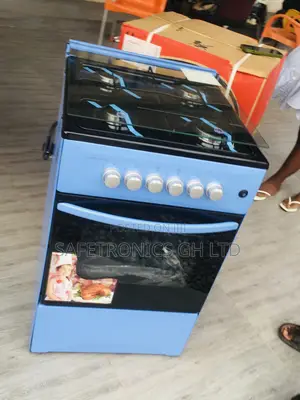 50x50 Oven With Grill Blue 4 Gas Cooker Burner