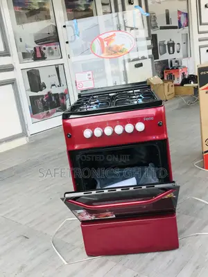 Ferre 50x55 4 Gas Oven With Grill Burner Cooker Red 