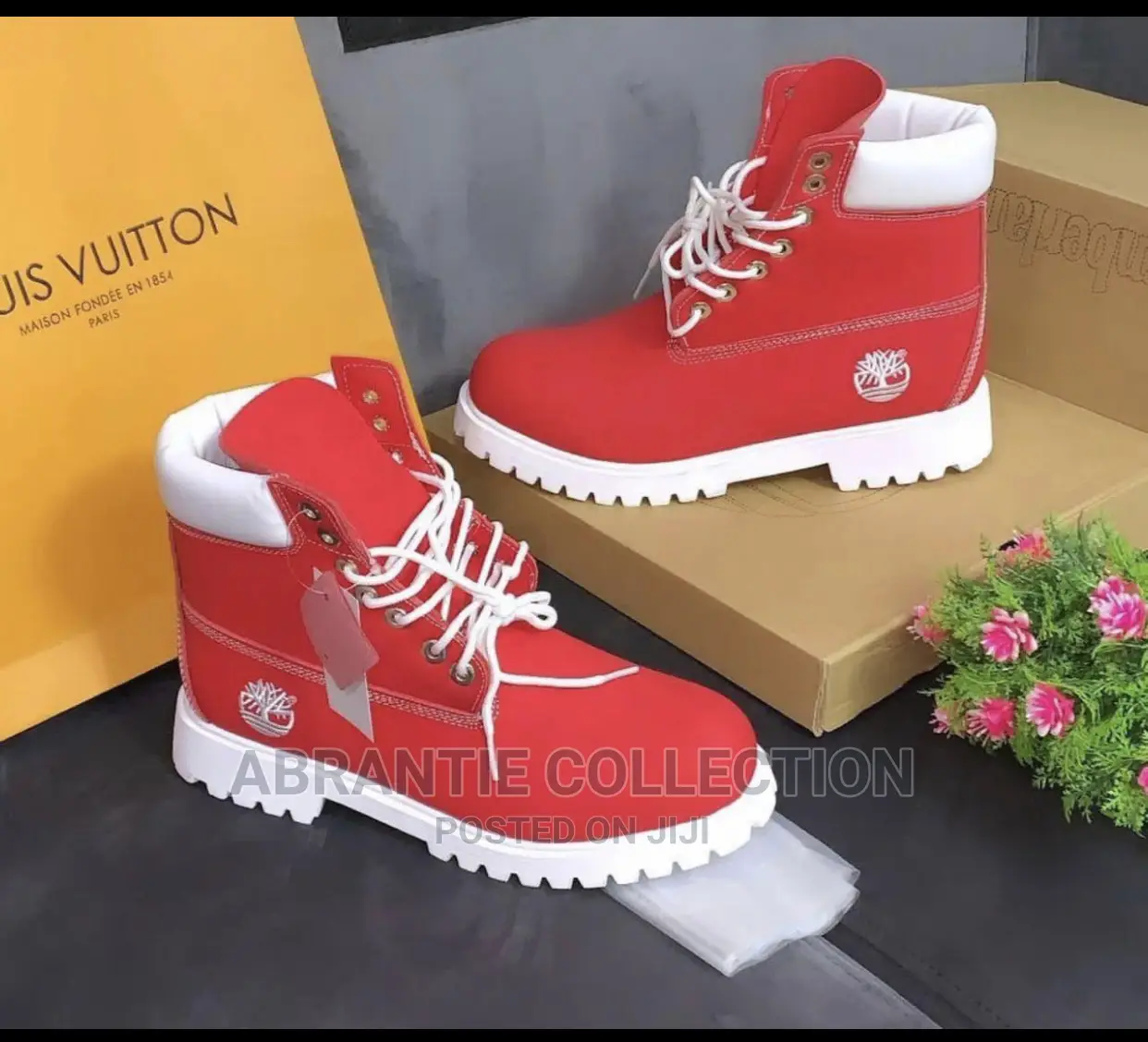 Timberland Boot Red/White