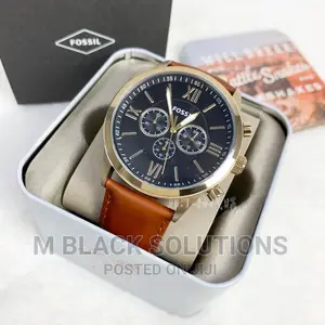 Flynn Chronograph Brown Watch -Fossil