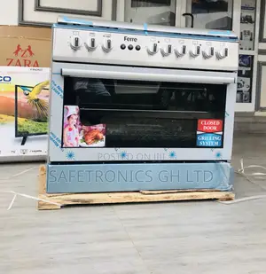 60x90  Oven With Grill Ferre 2 Electric 4 Gas Burner Sliver