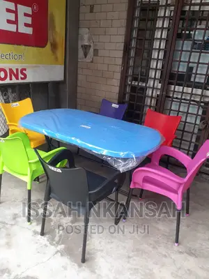 Plastic Chair's and Table