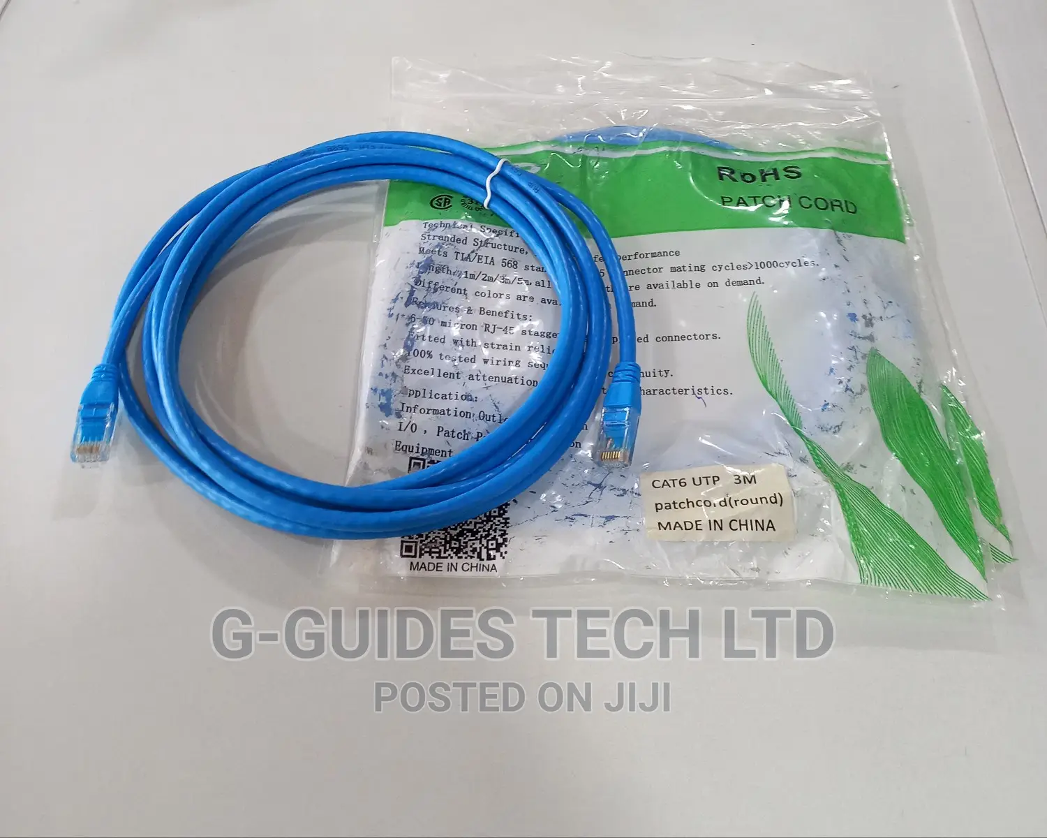 3m Cat6 Patch Cord, 3m Cat6 Cable