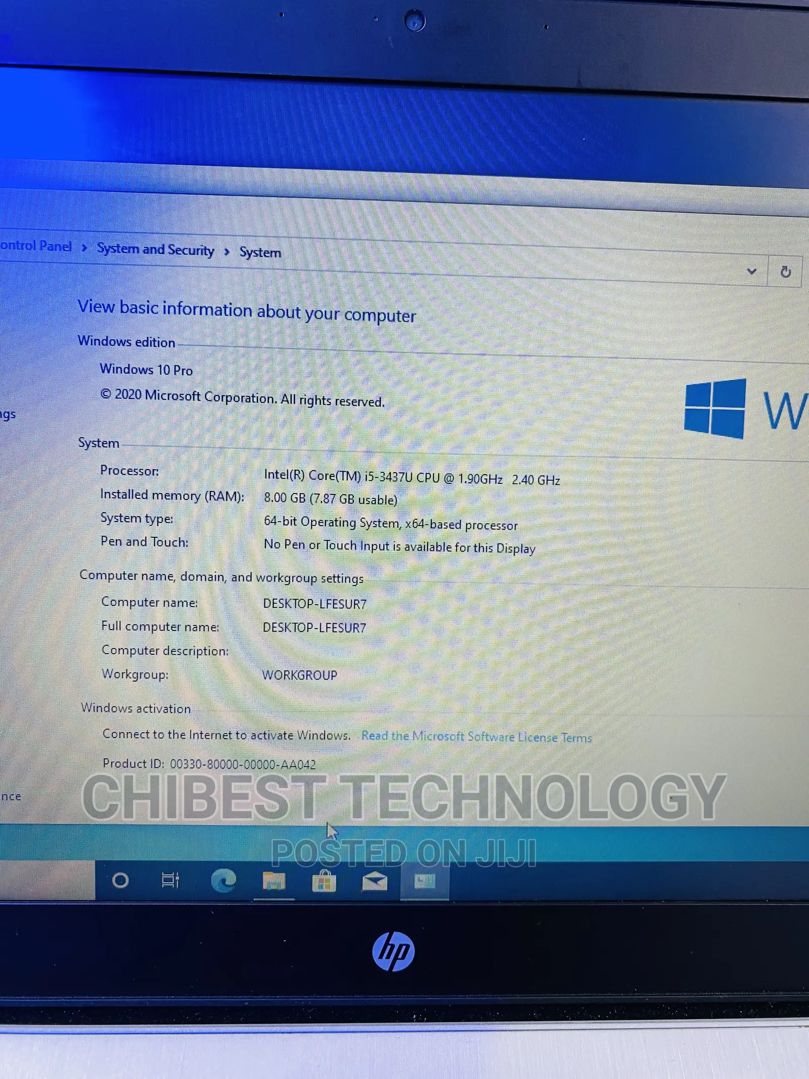 Laptop HP EliteBook Folio 9470M 8GB Intel Core I5 HDD 500GB