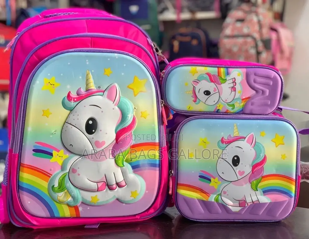Complete Stock School Bag With Pencil Case and Lunch Bag