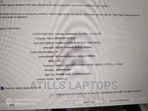 HP Pavilion Gaming Laptop 15-Dk2xxx 16GB Intel Core I7 SSHD+SSD 1.5T