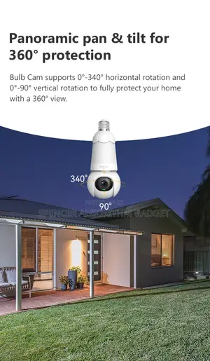 Imou Bulb Camera 2 in 1 QHD Image Panoramic Pan Tit