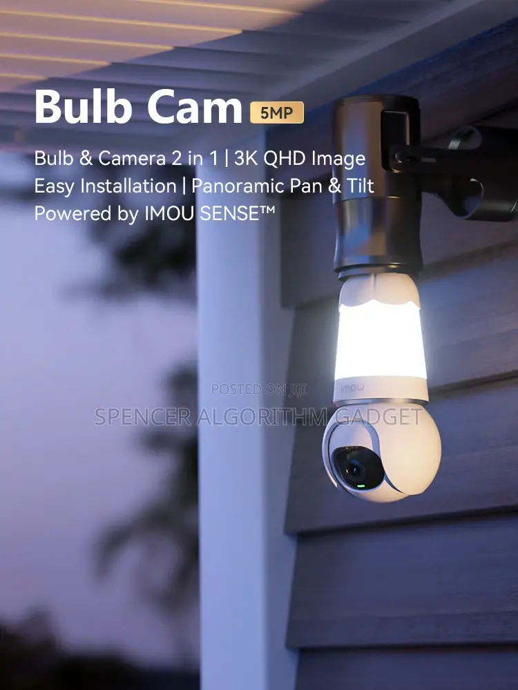 Imou Bulb Camera 2 in 1 QHD Image Panoramic Pan Tit