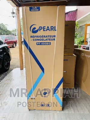 Latest Pearl PF-400B Double Door Refrigerator(Black).