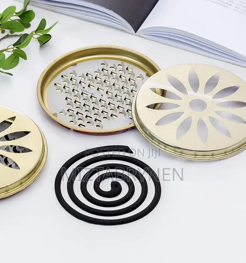 2 Sets Mosquito Coil Holder Incense Burner With Cover