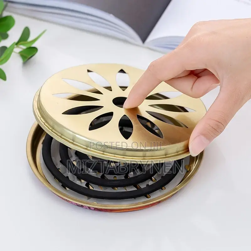 2 Sets Mosquito Coil Holder Incense Burner With Cover