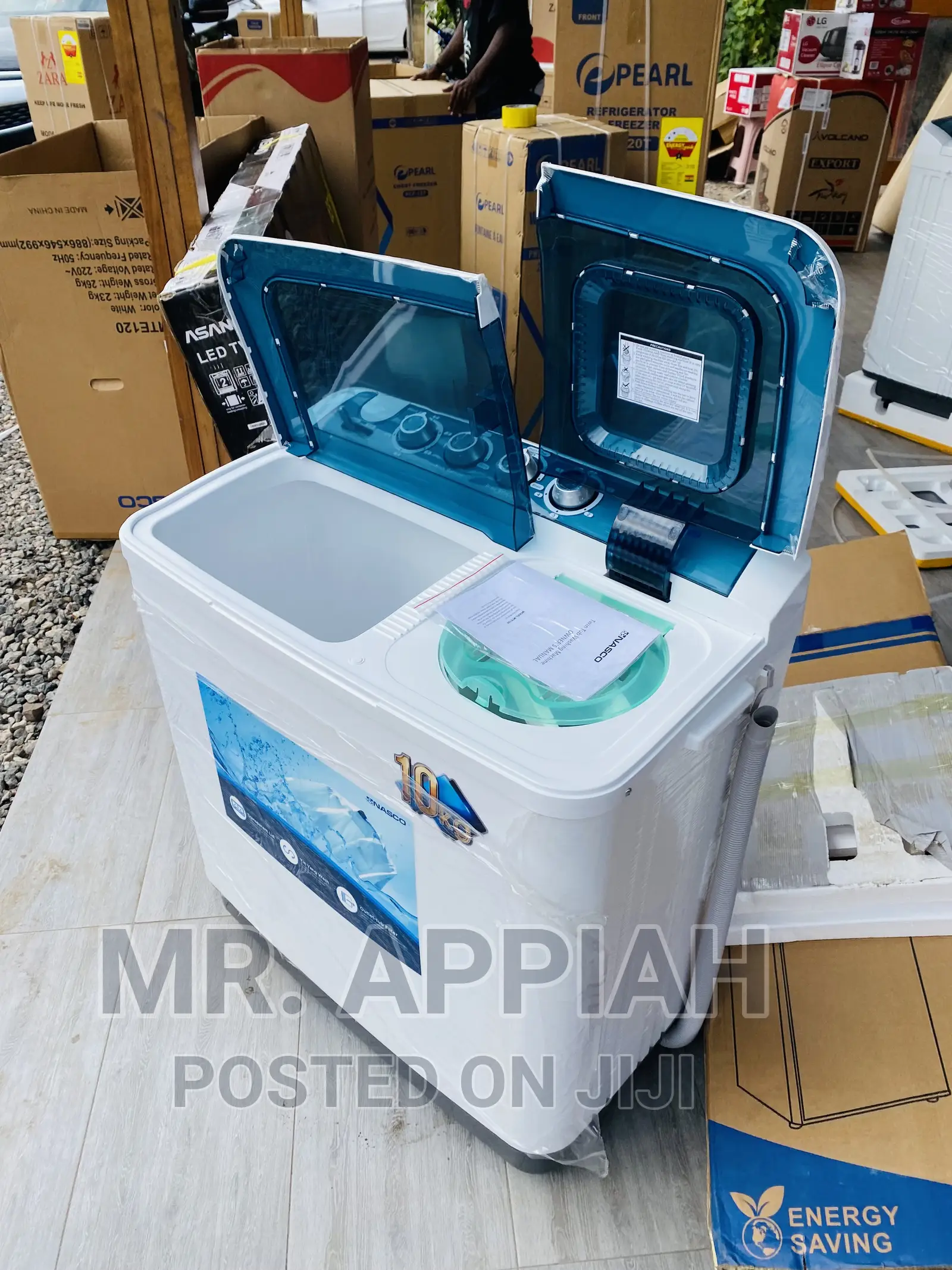 Original Nasco 12kgSemi-Automatic Top Washing Machine,White
