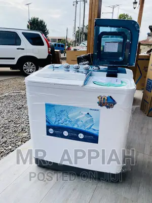 Original Nasco 12kg Washing Machine(Semi-Automatic)White.