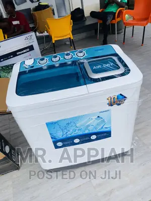 Brand  New Nasco 10kg Washing Machine With Spin/Dry,White.