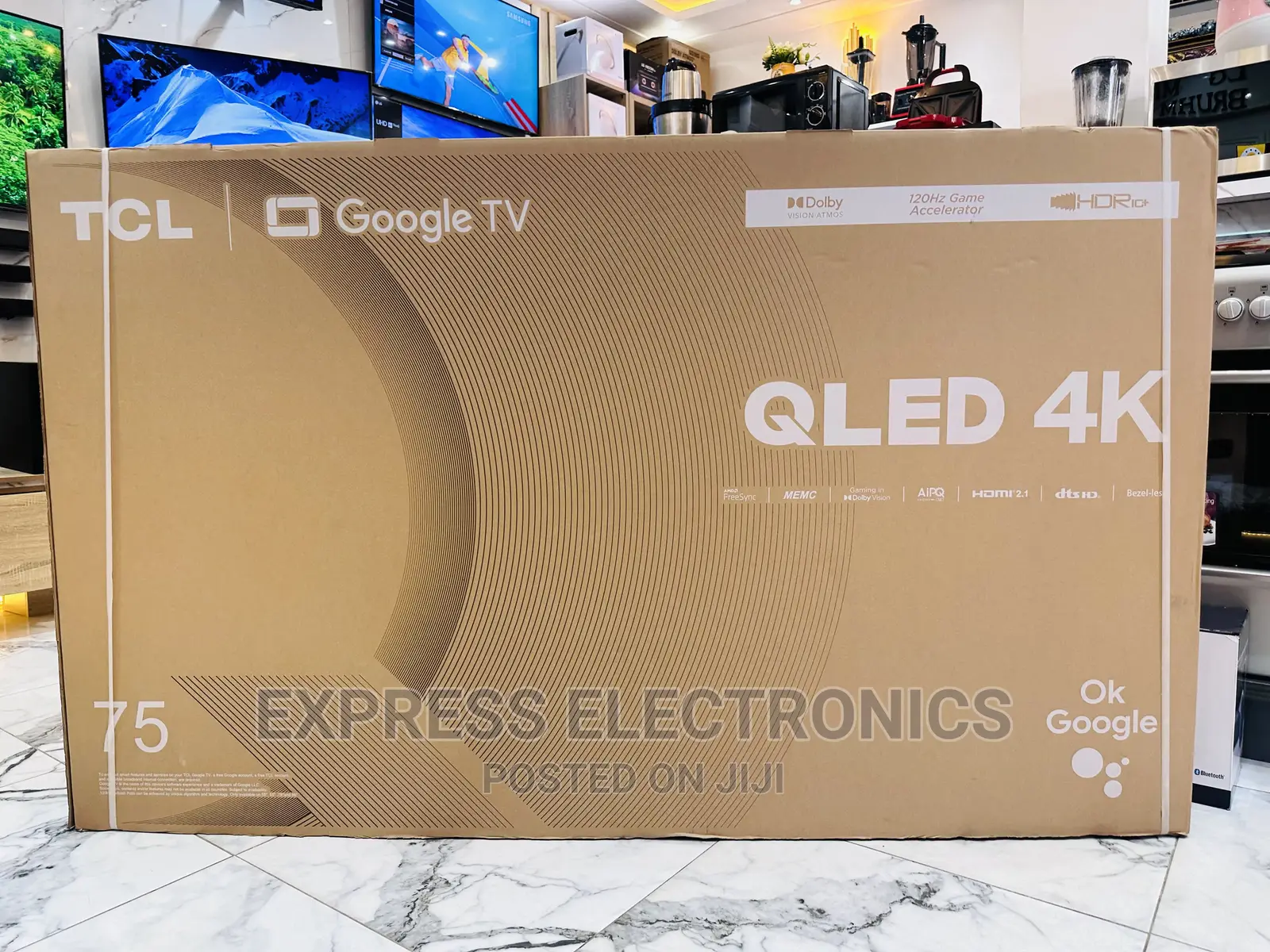 High Brightness  QLED TCL Smart 75”C645 Tv 