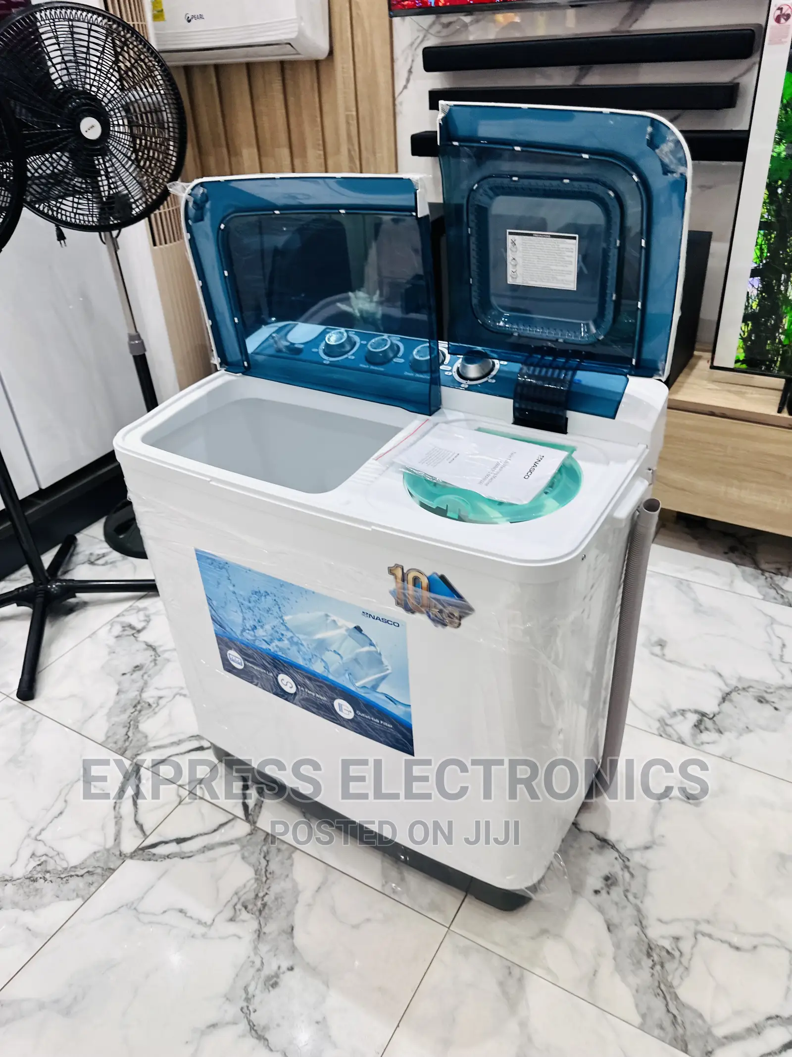 Semi Automatic Topload Washing Machine 10kg Nasco