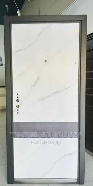 Paladin White Security Metal Door [Single+One And Half]