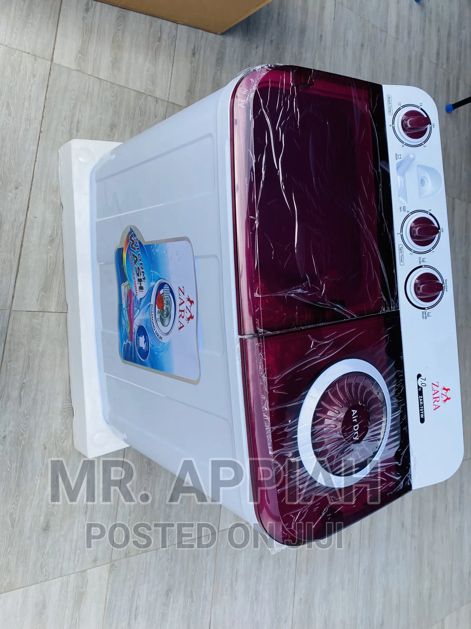 Semi-Automatic Zara Top Load Washing Machine(7kg)White