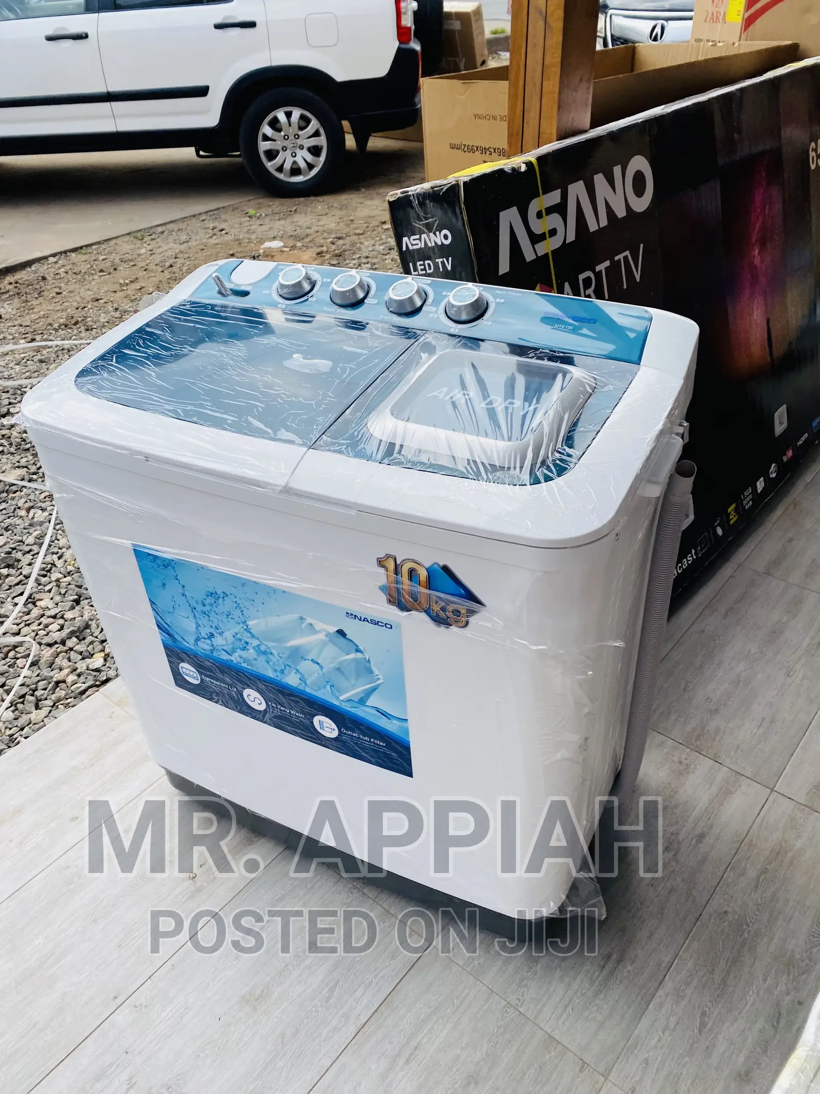 Fast Washing Nasco 12kg Semi Automatic Top Load Washer 