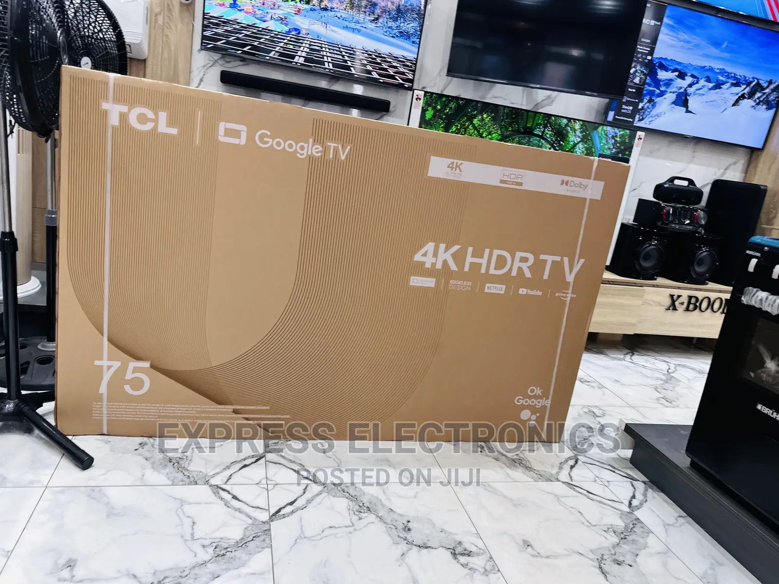 Google Play Android UHD Smart TCL 75”P635 Tv 