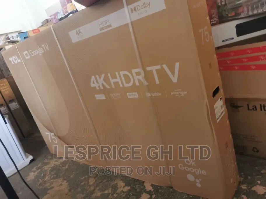 High Resolution ~TCL 75” Android HDRTV//Smart