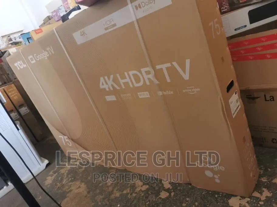 High Resolution ~TCL 75” Android HDRTV//Smart
